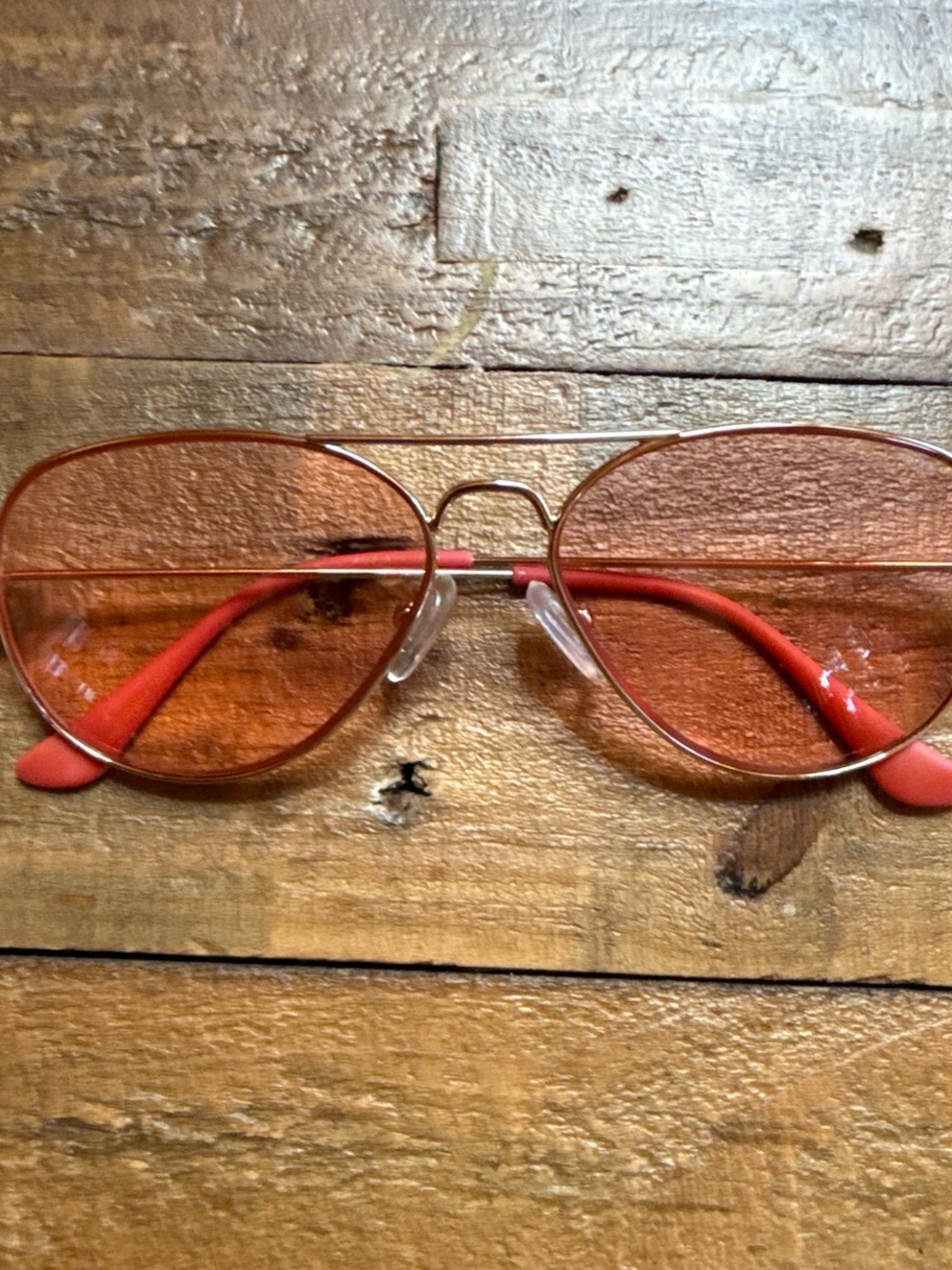CADDIS gold aviator readers. With Rose  lens, +1 reader lens MABUHAY  $140 MSRP